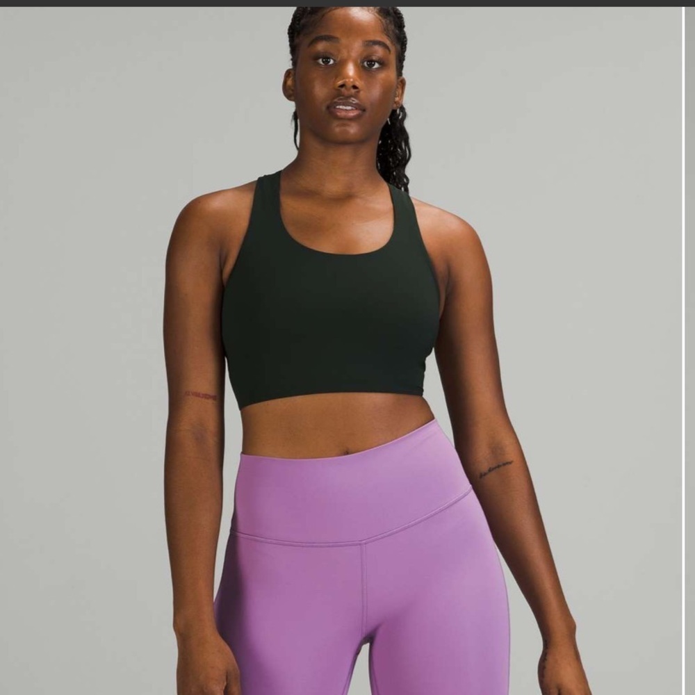 LULULEMON- Stash It Bra *Medium support, B/C Cup -Rainforest Green size 4